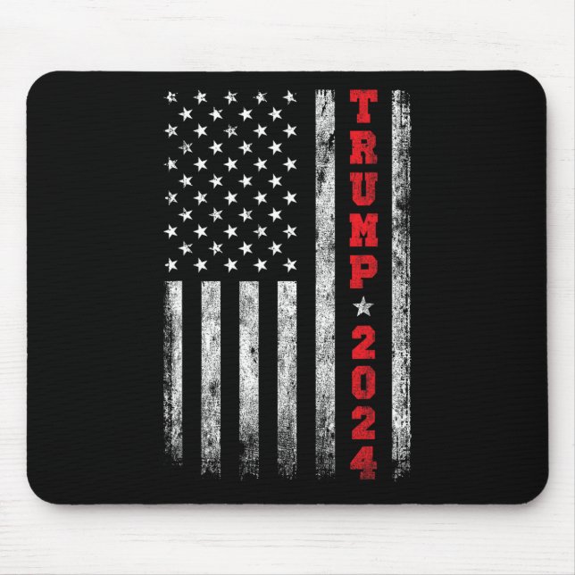 Mousepad 2024 American Flag Vintage (Frente)