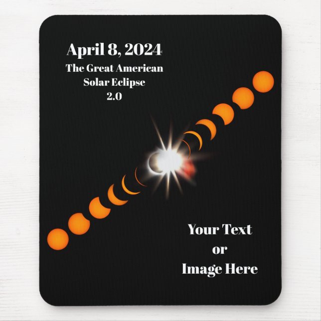 Mousepad 2024 Total Solar Eclipse (Frente)