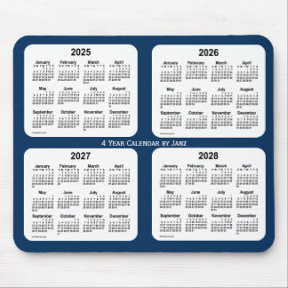 Mousepad 2025-2028 Caixa de Polícia Calendário Azul de 4 An