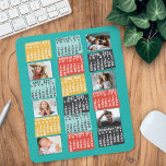 Mousepad 2025 Ano Calendário Mensal Colagem de Fotos Modern<br><div class="desc">Este mousepad de calendário mensal personalizado de 2025 anos tem um visual geométrico moderno do século médio com blocos de cores assimétricos e tipografia de estilo de papel recortado. Use as modelos fáceis para adicionar seis de suas fotos favoritas (trabalho horizontal melhor, mas todas as formas se ajustarão automaticamente para...</div>