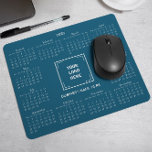MOUSEPAD 2025 CALENDAR CORPORATE BUSINESS LOGO TEAL BLUE<br><div class="desc">Design seu próprio mouse pad personalizado 2025 com o logotipo da sua empresa. É uma oferta de promocional perfeita ou um presente corporativo para clientes, fornecedores, funcionários e outros indivíduos valiosos. O calendário é exibido elegantemente com uma fonte sofisticada de serifa, garantindo clareza e profissionalismo, enquanto o layout mantém todos...</div>