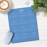 Mousepad 2025 Calendário Azul Cornflower Minimalista Modern<br><div class="desc">🌟 Este é para 2025 🌟 2025 o moderno Simple Cornflower French Blue and White Calendar Mouse Pad com um calendário simples e minimalista para o ano. Todas as cores são personalizáveis. Entre em contato conosco em cedarandstring@gmail.com se precisar de assistência com o design ou produtos correspondentes.</div>