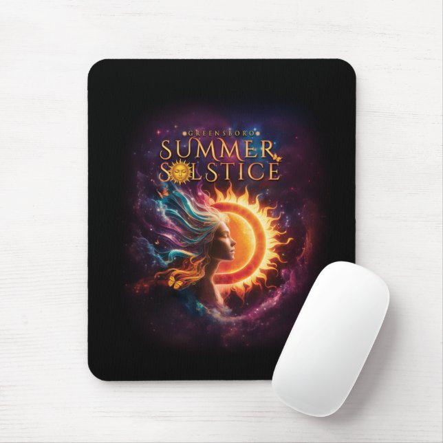 Mousepad 2025 Festival de Solstício de Verão em Greensboro  (Com mouse)