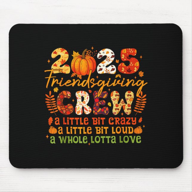 Mousepad 2025-friendsgiving-crew-matching-funny-thanksgivin (Frente)