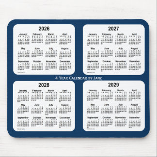 Mousepad 2026-2029 Caixa de Polícia Calendário Azul de 4 An