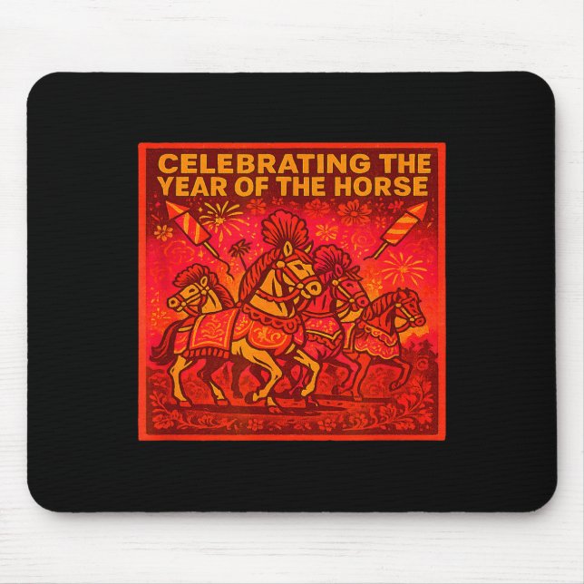 Mousepad 2026 Chinese New Year - Celebrating The Year Of Th (Frente)