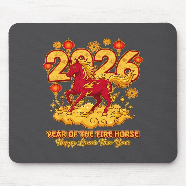 Mousepad 2026 Chinese New Year Of The Horse Lunar Zodiac  (Frente)