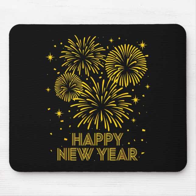 Mousepad 2026 Happy New Year Firework New Year's Eve Party  (Frente)