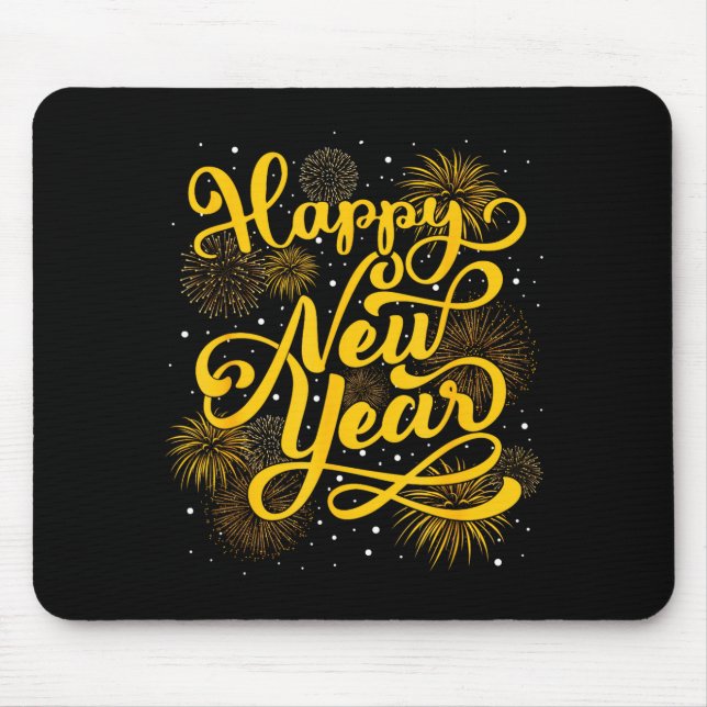 Mousepad 2026 Happy New Year Firework New Year's Eve Party  (Frente)