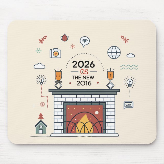 Mousepad 2026 Is The New 2016 Digital Culture Vector (Frente)