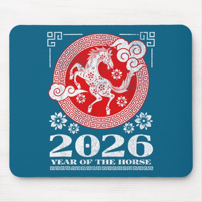 Mousepad 2026 Lunar Chinese New Year Fire Horse  (Frente)