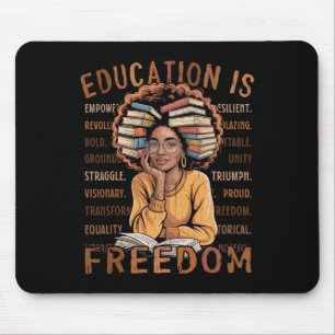 Mousepad 2026 Mês da História Negra Educação É Liberdade Pr