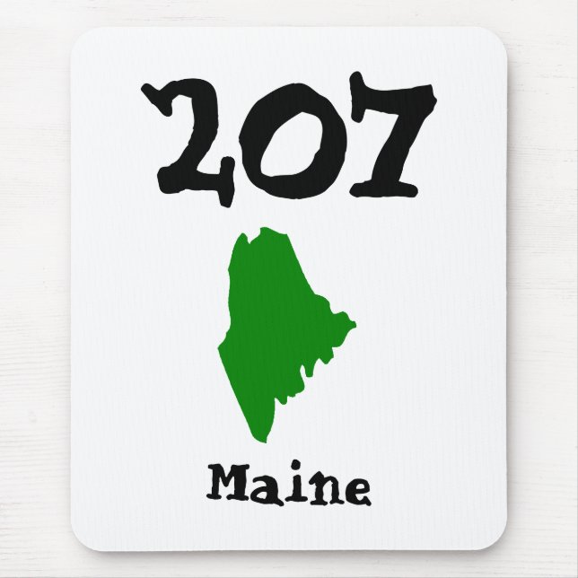 Mousepad 207, Area Code of Maine (Frente)