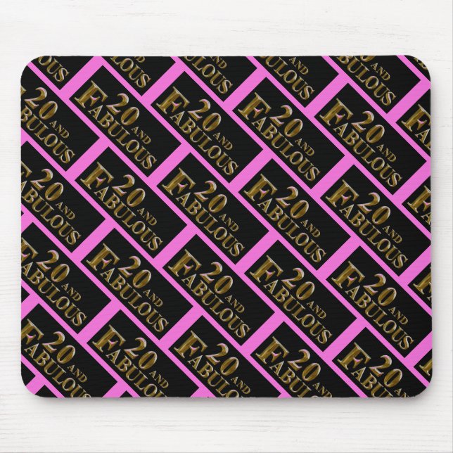 Mousepad 20 Birthday (Frente)