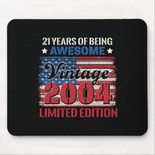 Mousepad 21 Anos De Idade Oferece Bandeira aniversário de 2