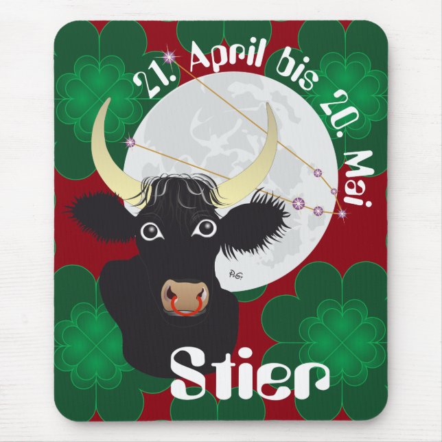 Mousepad 21 de abril bis 20. Mai Mausmatte (Frente)