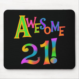 Mousepad 21 t-shirt e presentes impressionantes do aniversá