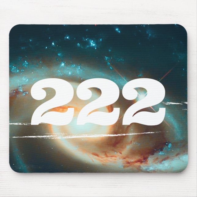 Mousepad 222 Manifestação Universe Angel Number Galaxy (Frente)