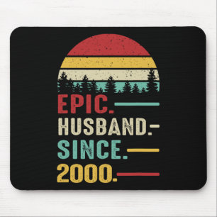 Mousepad 23º Aniversário de Casamento para Him Epic Husband