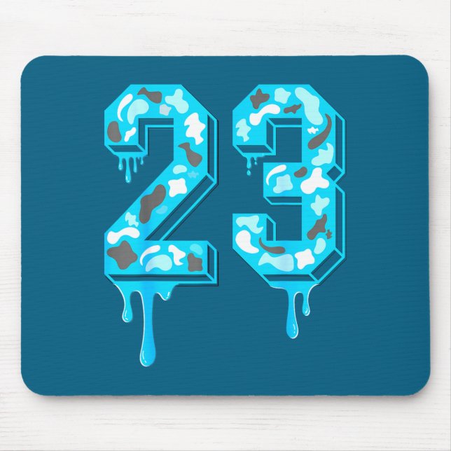 Mousepad 23 Drip Camo Gamma Blue Matching  (Frente)