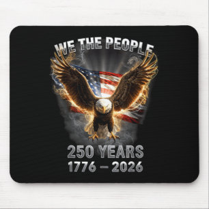 Mousepad 250º Aniversário 1776-2026 Bandeira da América Águ