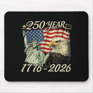 Mousepad 250 Anos 1776 2026 Aniversário de 250 anos 4 de ju