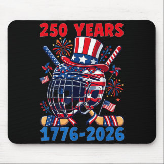 Mousepad 250 Anos 1776 2026 Aniversário de 250 anos de Hóqu