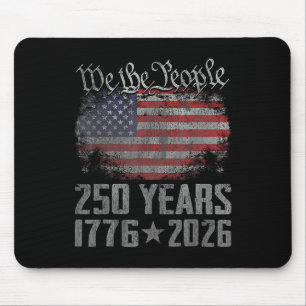 Mousepad 250 Anos 1776 2026 Bandeira Americana Vintage 250º