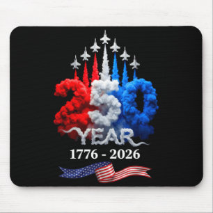 Mousepad 250 Anos Americano 1776 2026 250º Aniversário 4º d