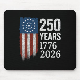 Mousepad 250 Anos Aniversário 1776–2026 Bandeira Americana 
