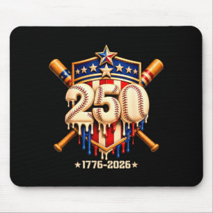 Mousepad 250 anos beisebol drip 4 de julho 250º