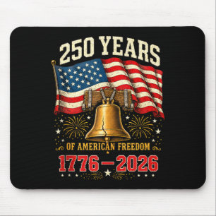 Mousepad 250 anos de liberdade americana patriota retrô EUA