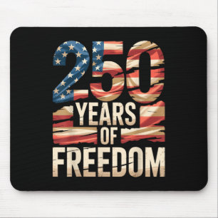 Mousepad 250 Anos De Liberdade Patriótico Bandeira American