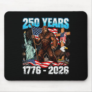 Mousepad 250 anos eua 1776 2026 patriótico liberdade pé gra