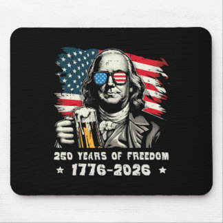Mousepad 250 Anos Liberdade Ben Franklin 250º Aniversário U