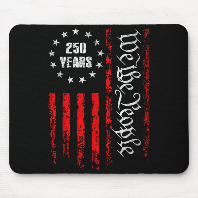 Mousepad 250 Years 1776-2026 250th Birthday Usa Patriotic 4 (Frente)