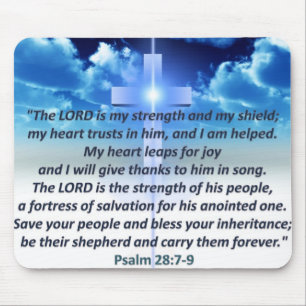 Mousepad 28:7 do salmo - 9