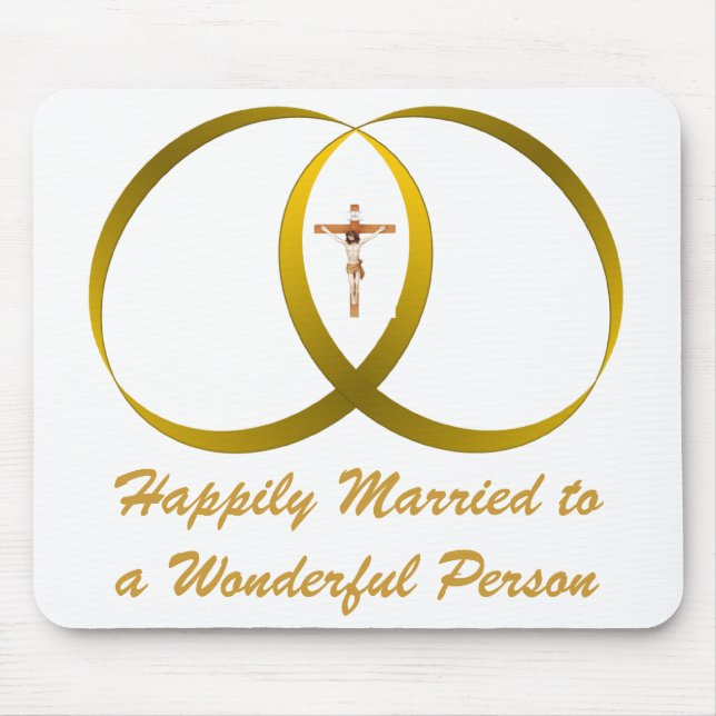 Mousepad 2 anéis e JESUS, (Frente)