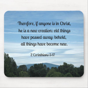 Mousepad 2 Cor. 5:17 Por isso, se alguém estiver no Cristo.