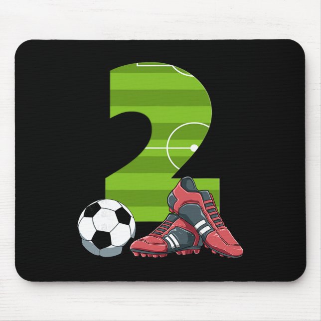 Mousepad 2 Futebol de Aniversário Primeiro Futebol de Anive (Frente)