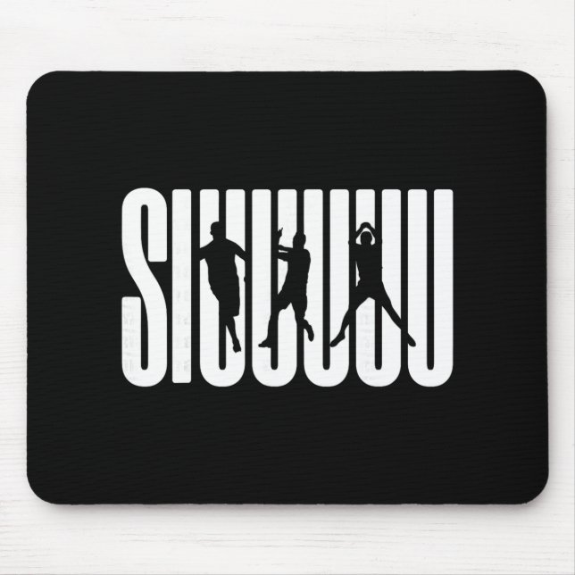 Mousepad (2 Lados) Siuuu Amantes do Futebol Presente Para o (Frente)