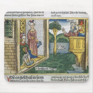 Mousepad 2 Samuel 11 1-5 David vêem Bathsheba banhar-se, d