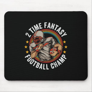 Mousepad 2 Time Fantasy Futebol Champ Ffl Winner Retro