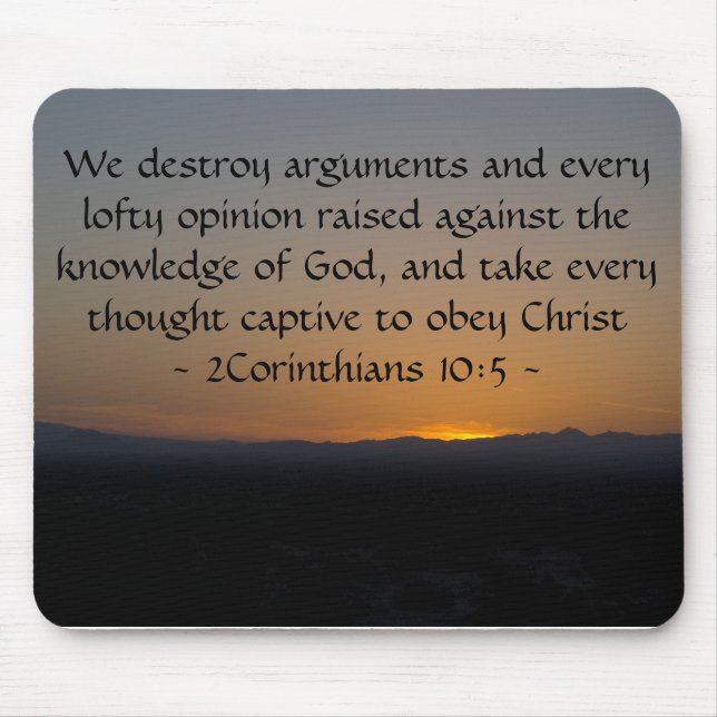 Mousepad 2Corintianos 10:5 (Frente)