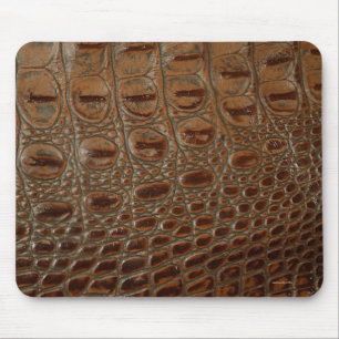 Mousepad 2D design Foto-provado do Couro-olhar do crocodilo