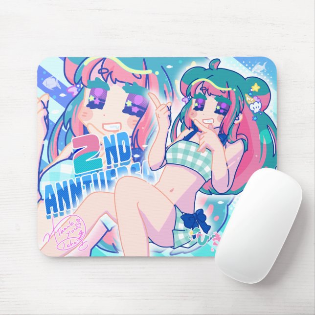 Mousepad 2nd Anniversary Hikiringo -- Summer Neto chan (Com mouse)