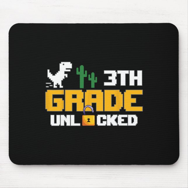 Mousepad 3ª Série Desbloqueado Jogo de Vídeo Divertido de D (Frente)