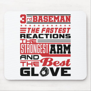 Mousepad 3º jogador de base do Softball