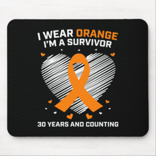 Mousepad 30 Anos De Leucemia Sobrevivência Oferece Sem Canc