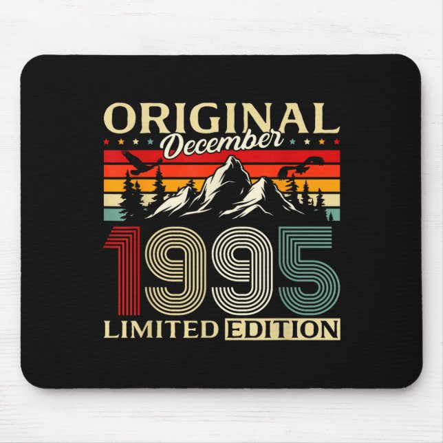Mousepad 30th Birthday Gift Men Women Original December 199 (Frente)